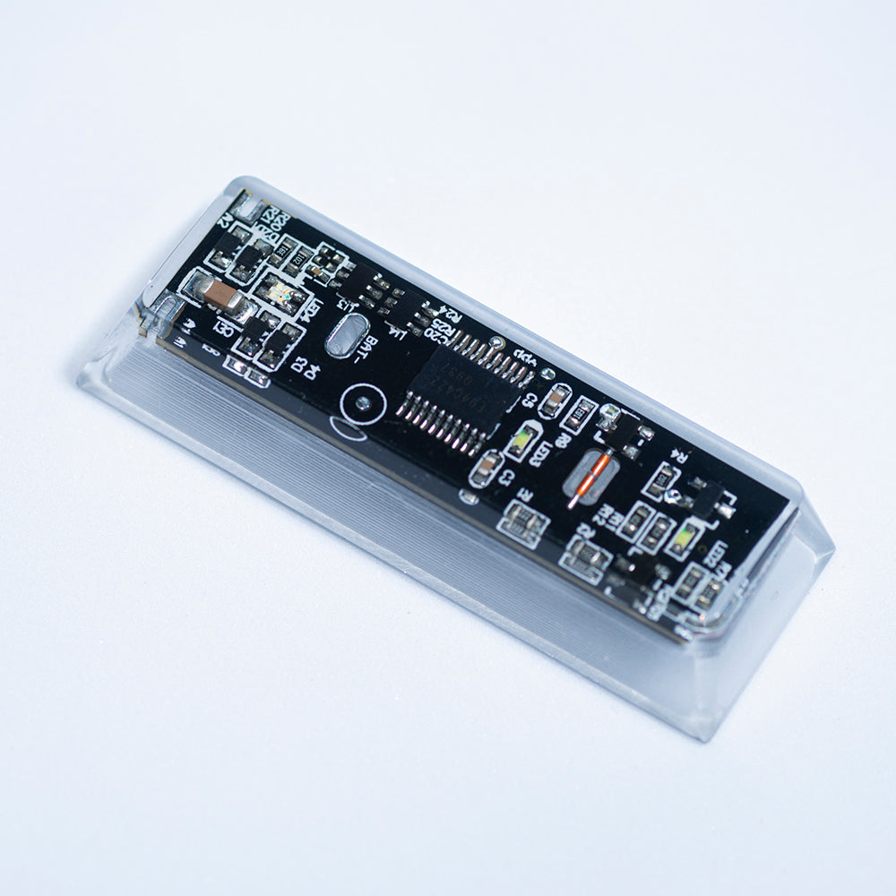 black circuit board keycaps（Cherry-height R1 spacebar 2.75U 2.25U 1.75U）Crystal Resin Drops Keycap