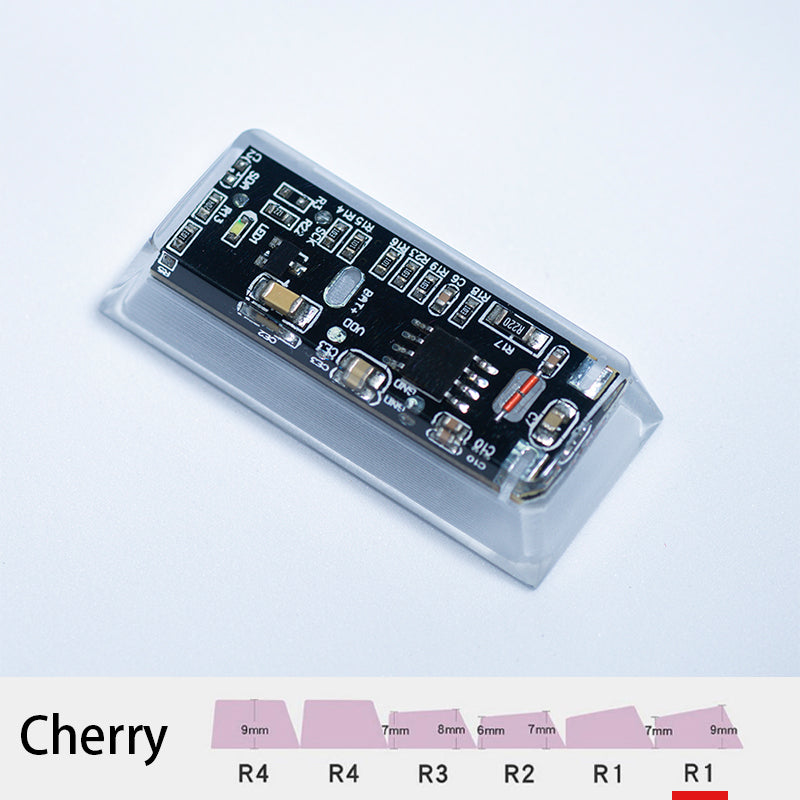 circuit board keycaps（Cherry-height R1 spacebar 2.75U 2.25U 1.75U）Crystal Resin Drops Keycap