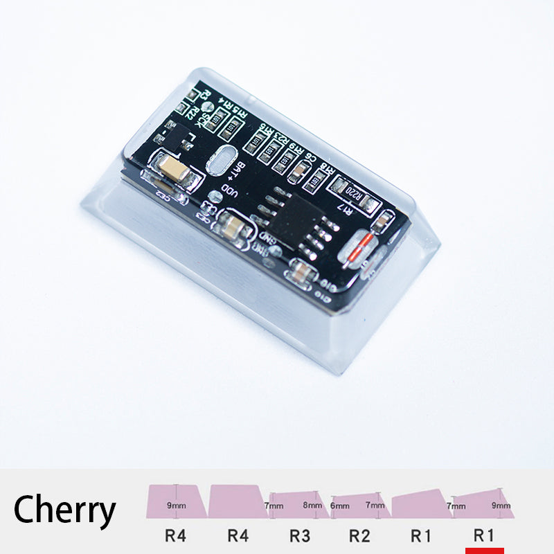circuit board keycaps（Cherry-height R1 spacebar 2.75U 2.25U 1.75U）Crystal Resin Drops Keycap
