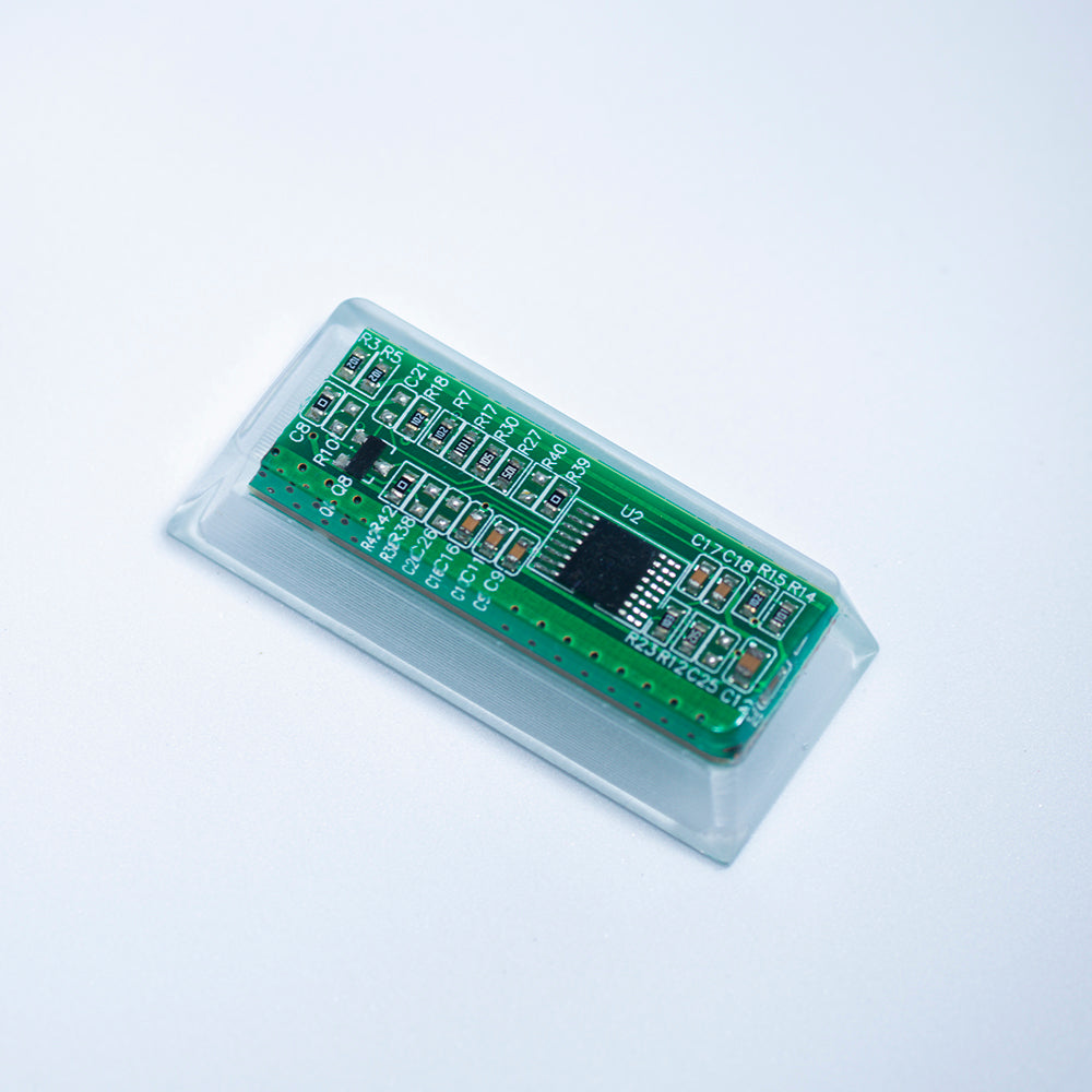 green circuit board keycaps（Cherry-height R1 spacebar 2.75U 2.25U 1.75U）Crystal Resin Drops Keycap