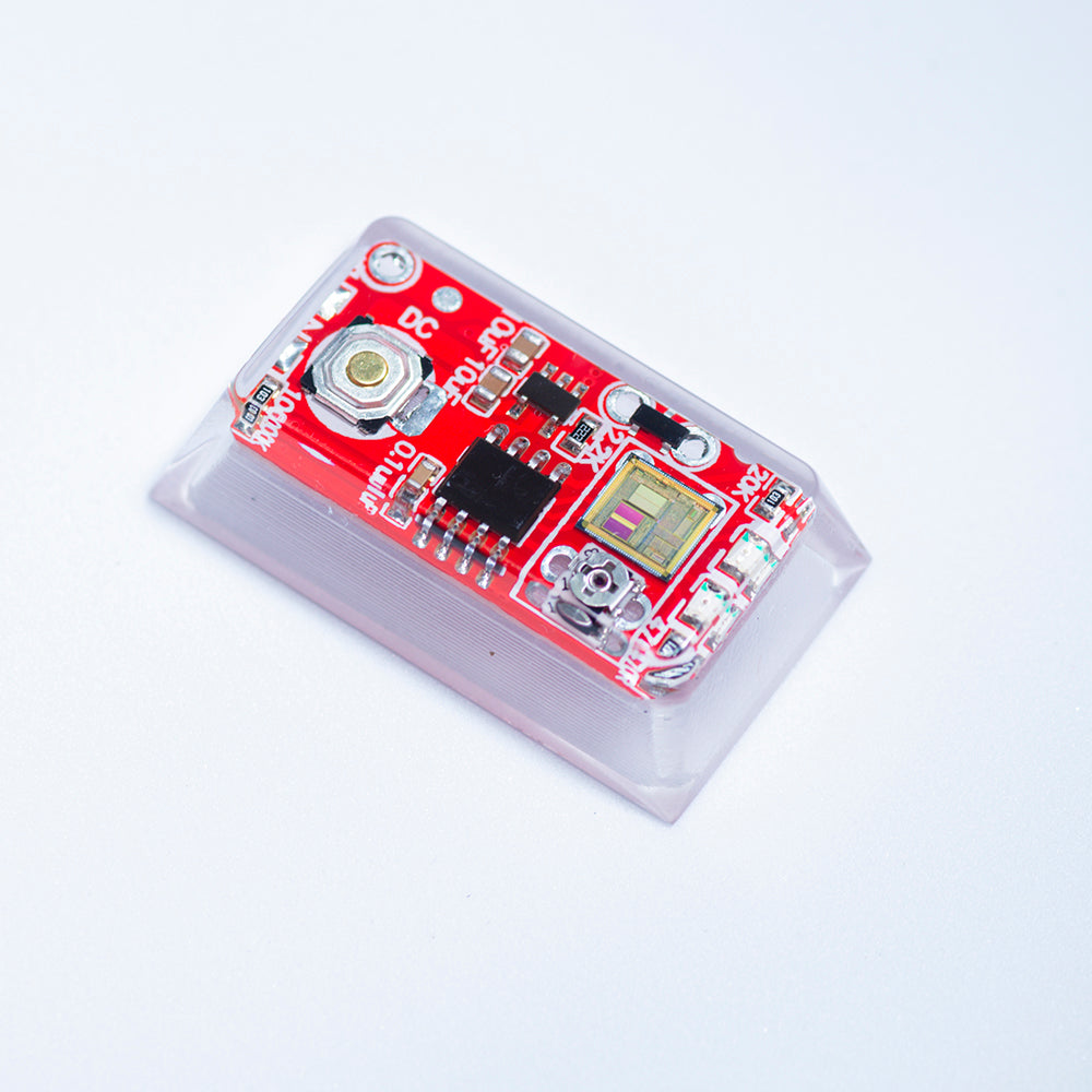 red circuit board keycaps（Cherry-height R1 spacebar 2.75U 2.25U 1.75U）Crystal Resin Drops Keycap