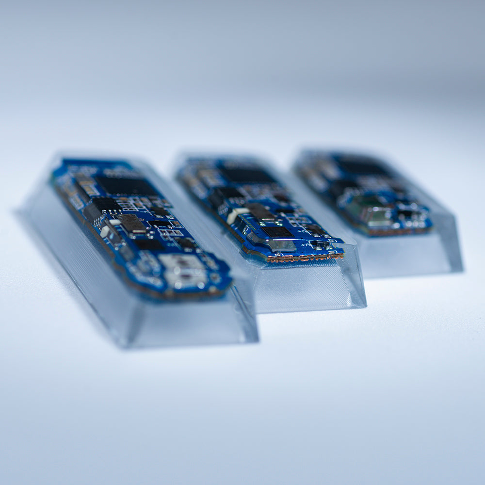 blue circuit board keycaps（Cherry-height R1 spacebar 2.75U 2.25U 1.75U）Crystal Resin Drops Keycap