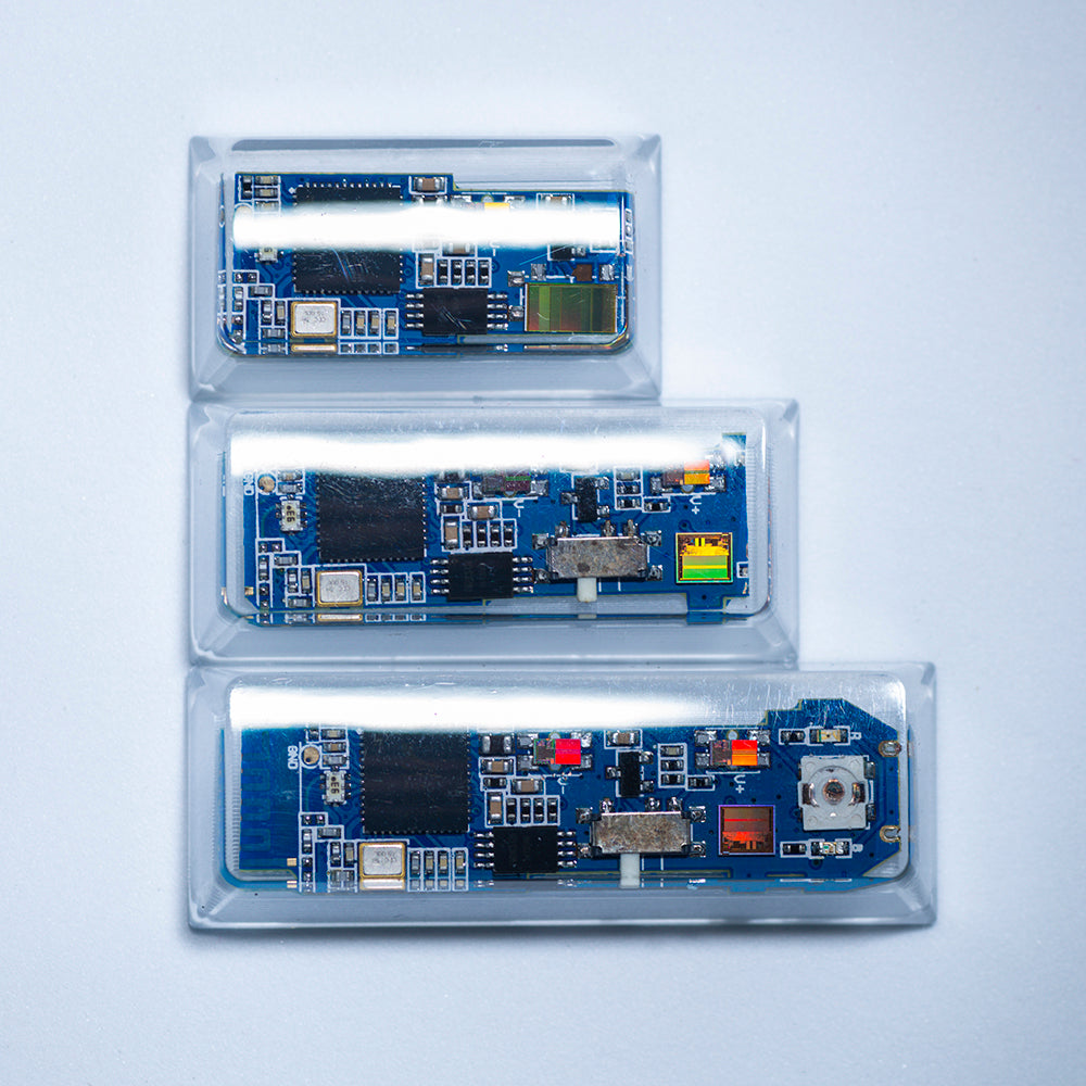 blue circuit board keycaps（Cherry-height R1 spacebar 2.75U 2.25U 1.75U）Crystal Resin Drops Keycap