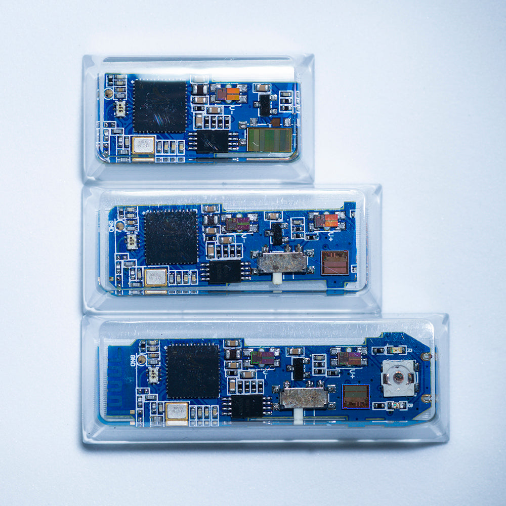 blue circuit board keycaps（Cherry-height R1 spacebar 2.75U 2.25U 1.75U）Crystal Resin Drops Keycap
