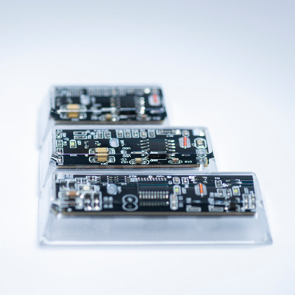 black circuit board keycaps（Cherry-height R1 spacebar 2.75U 2.25U 1.75U）Crystal Resin Drops Keycap