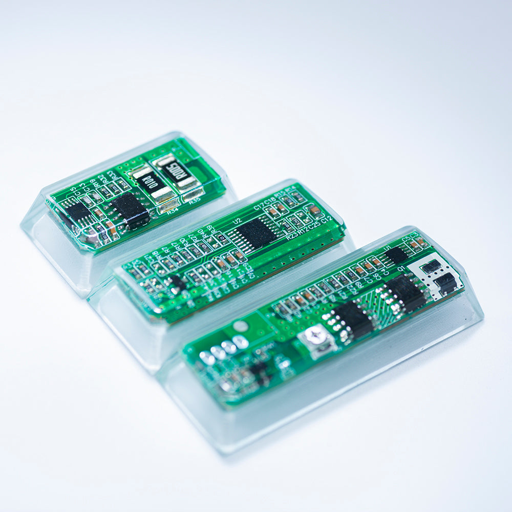 green circuit board keycaps（Cherry-height R1 spacebar 2.75U 2.25U 1.75U）Crystal Resin Drops Keycap