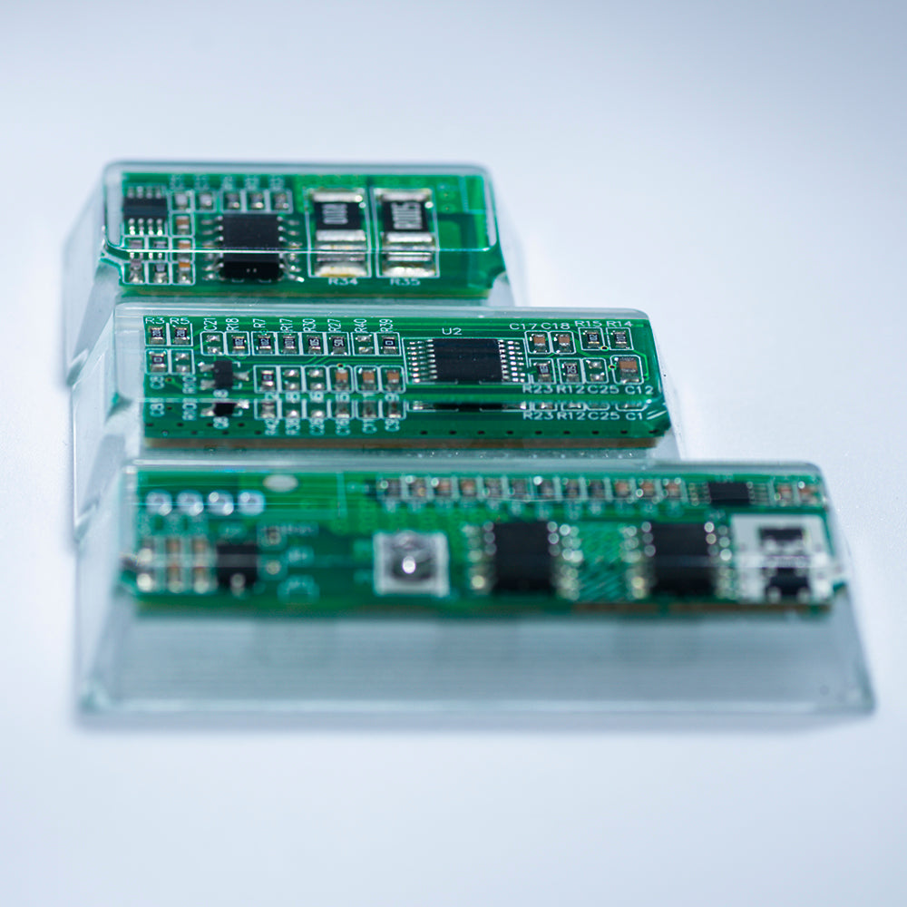 green circuit board keycaps（Cherry-height R1 spacebar 2.75U 2.25U 1.75U）Crystal Resin Drops Keycap