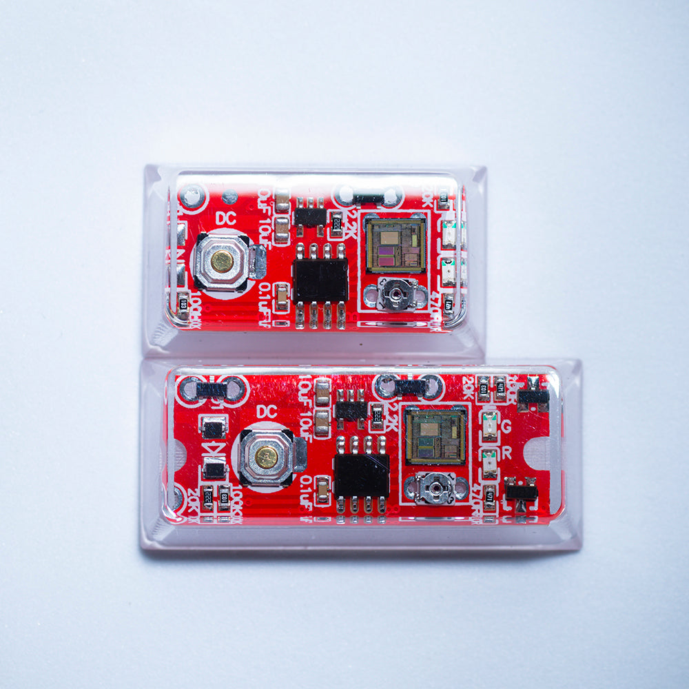 red circuit board keycaps（Cherry-height R1 spacebar 2.75U 2.25U 1.75U）Crystal Resin Drops Keycap
