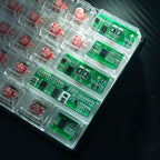 green circuit board keycaps（Cherry OEM XDA SA-height）Crystal Resin Drops Keycap