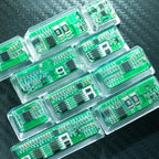 green circuit board keycaps（Cherry OEM XDA SA-height）Crystal Resin Drops Keycap