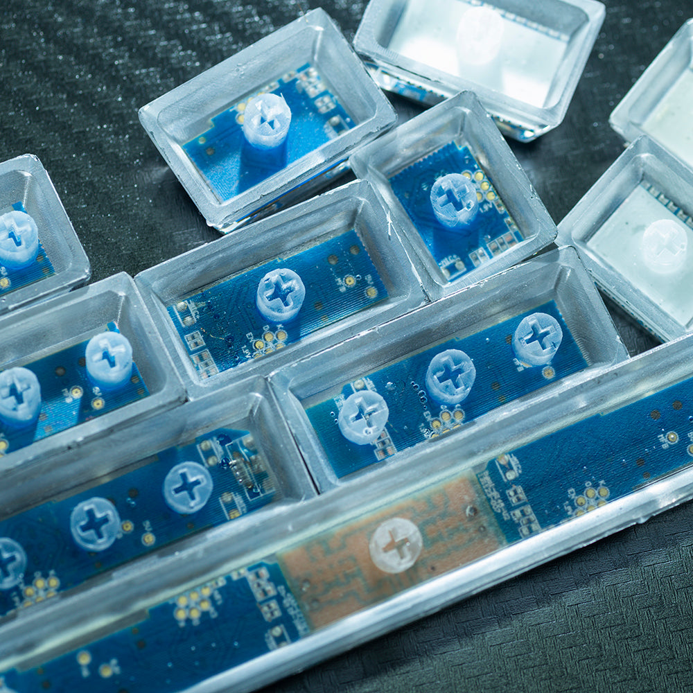 Blue Circuit Board Artisan Keycaps