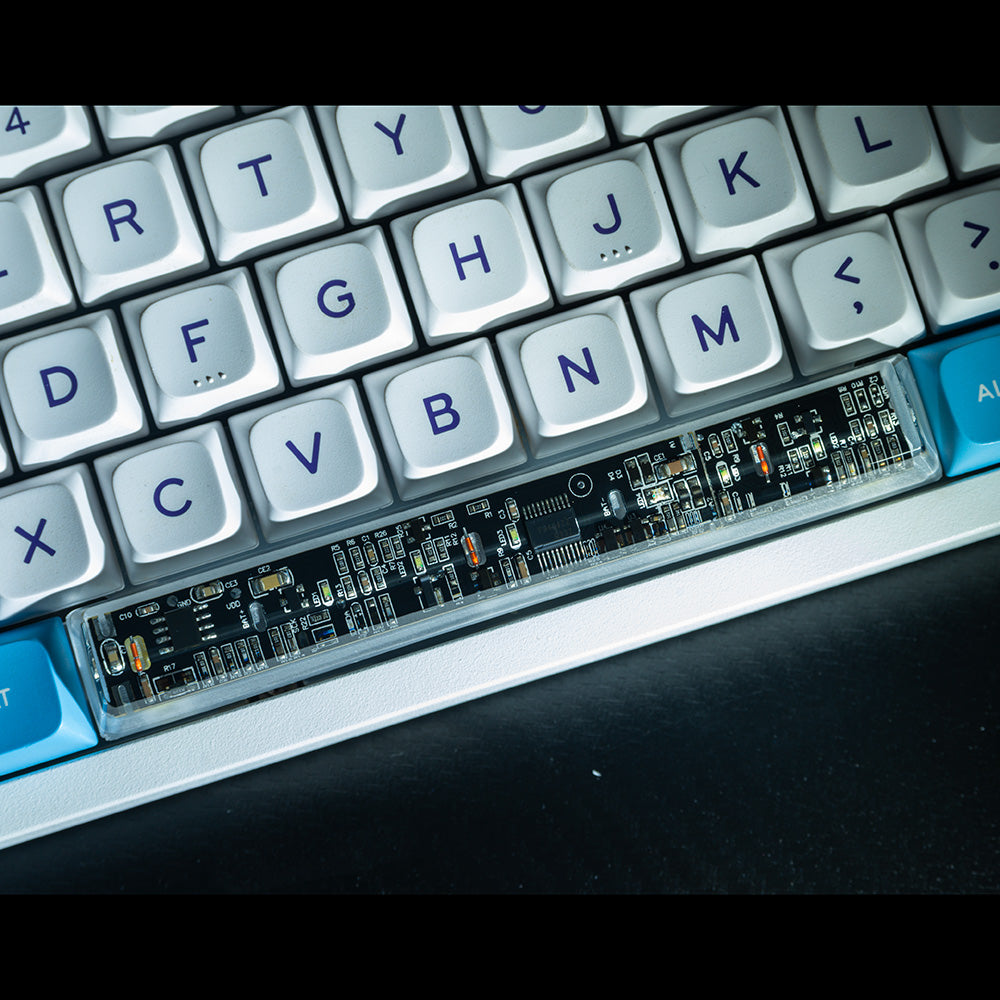 Black circuit board keycaps（Cherry OEM XDA-height）Crystal Resin Drops Keycap