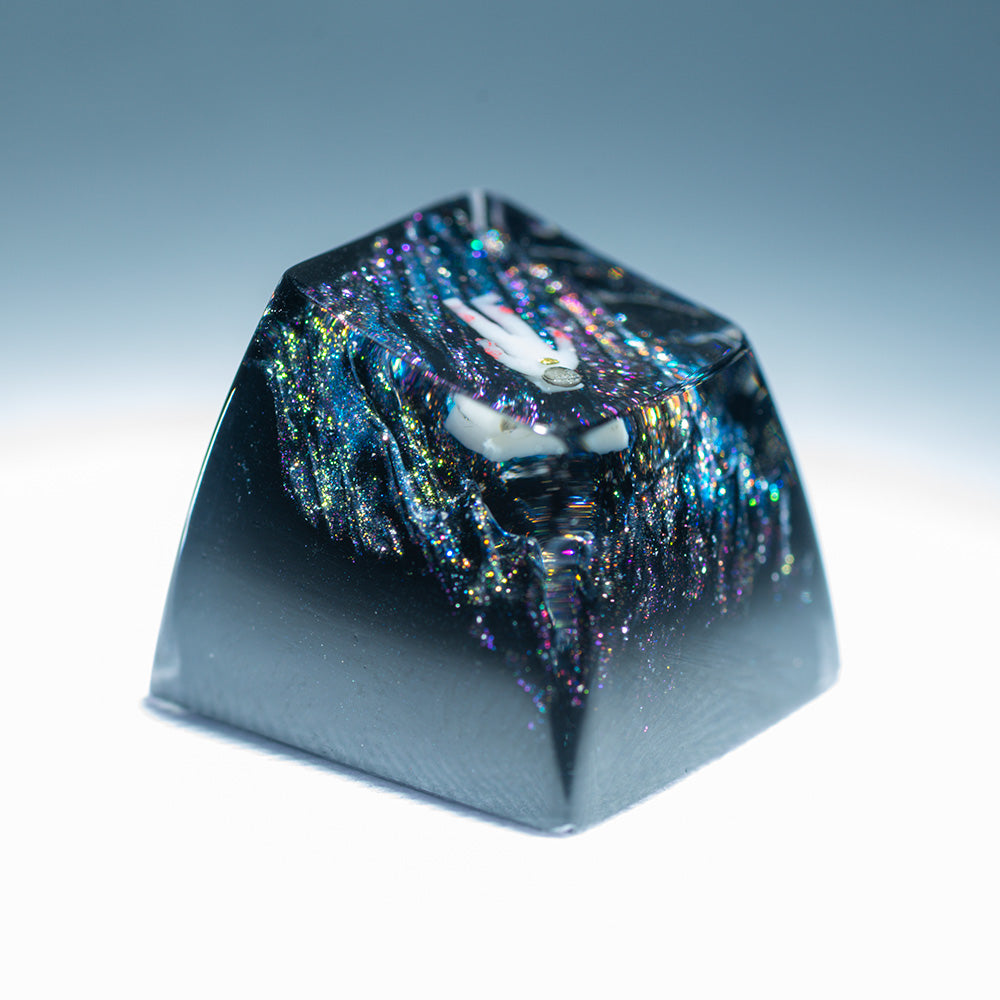 Starry Astronaut Keycaps（SA R1-height 1U）Crystal Resin Drops Keycap