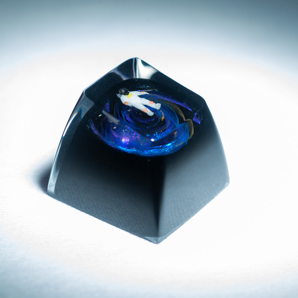 Starry Astronaut Keycaps（SA R1-height 1U）Crystal Resin Drops Keycap