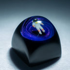 Starry Astronaut Keycaps（DOM-height 1U）Crystal Resin Drops Keycap