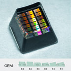 chip keycaps（Cherry OEM XDA SA-height  ESC 1U）Crystal Resin Drops Keycap