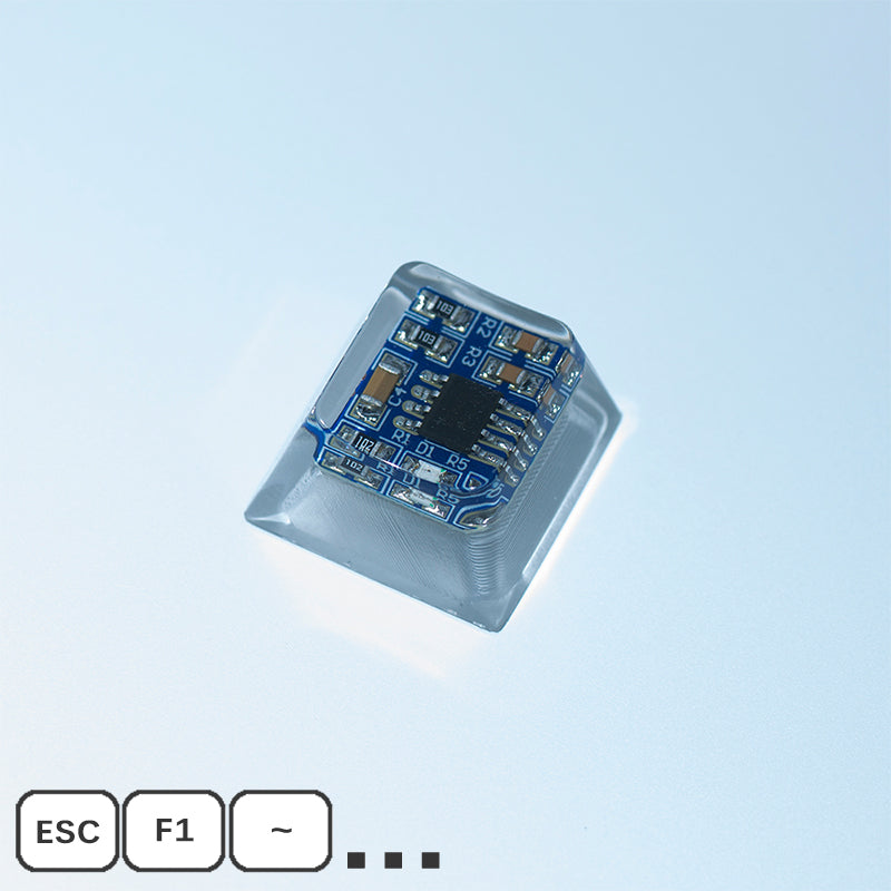 Blue Circuit Board Artisan Keycaps