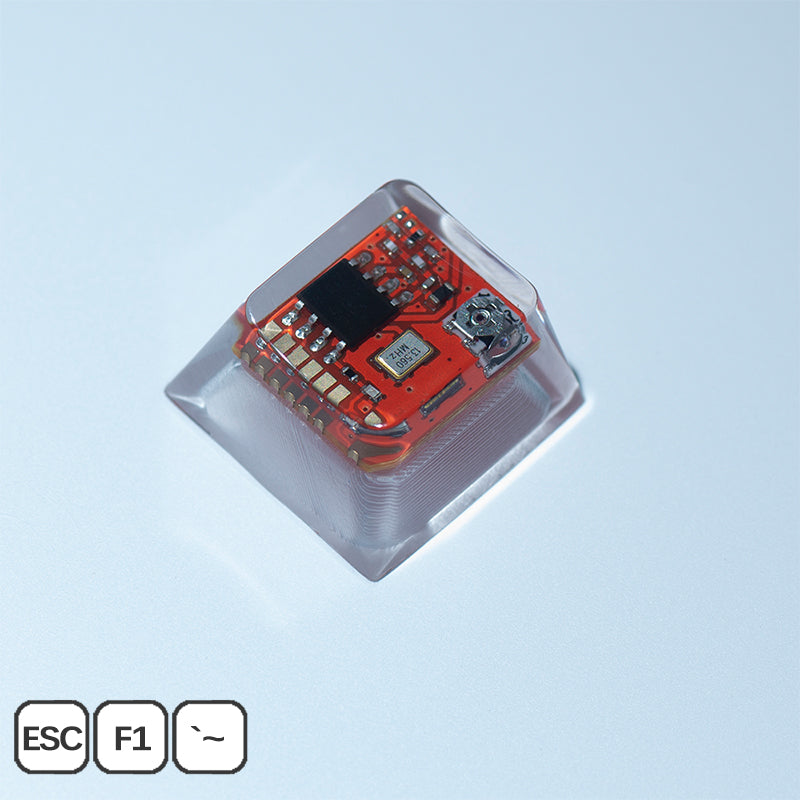 Red Circuit Board Artisan Keycaps