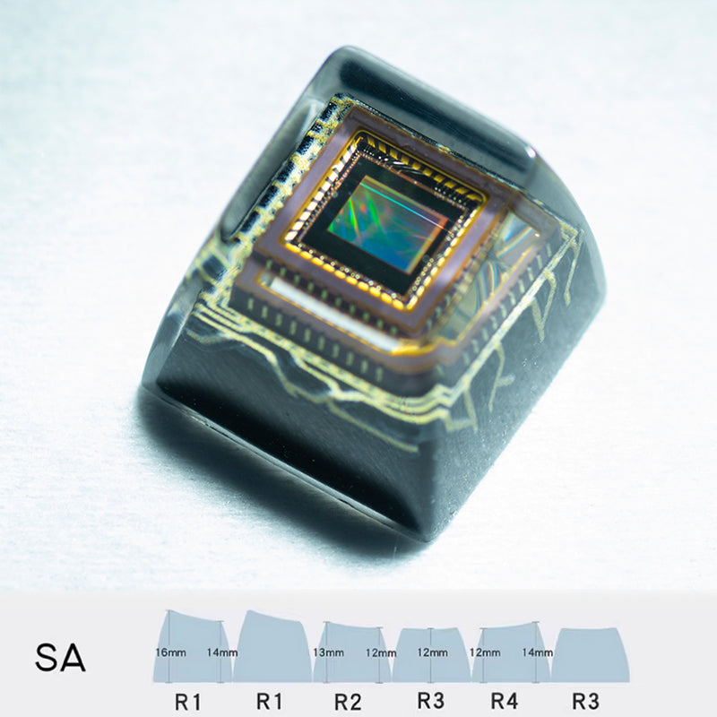 CMOS keycaps（Cherry OEM XDA SA-height  ESC 1U）Crystal Resin Drops Keycap