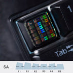 chip keycaps（Cherry OEM XDA SA-height  ESC 1U）Crystal Resin Drops Keycap