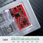 red circuit board keycaps（OEM height ISO Enter）Crystal Resin Drops Keycap