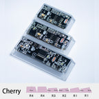 black circuit board keycaps（Cherry-height R1 spacebar 2.75U 2.25U 1.75U）Crystal Resin Drops Keycap