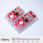 red circuit board keycaps（Cherry-height R1 spacebar 2.75U 2.25U 1.75U）Crystal Resin Drops Keycap