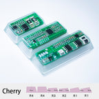 green circuit board keycaps（Cherry-height R1 spacebar 2.75U 2.25U 1.75U）Crystal Resin Drops Keycap