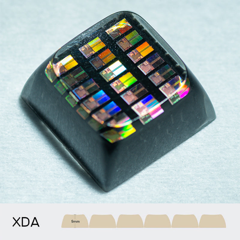 chip keycaps（Cherry OEM XDA SA-height  ESC 1U）Crystal Resin Drops Keycap