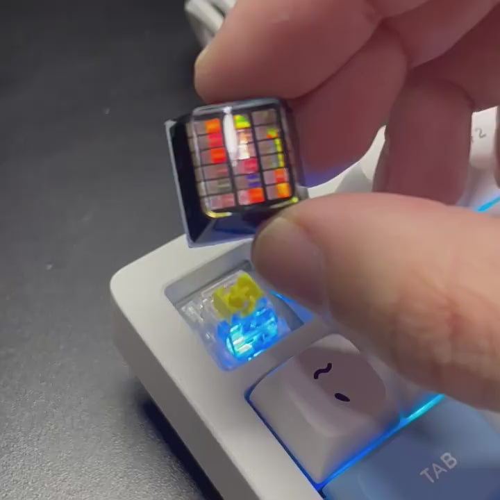 chip keycaps（Cherry OEM XDA SA-height  ESC 1U）Crystal Resin Drops Keycap